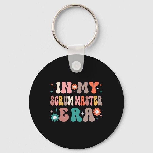 In My Scrum Master Presents Women Christmas Scrum  Key Ring (Front)