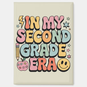 In My Second Grade Era 2nd Grade Teacher Back  Magnet