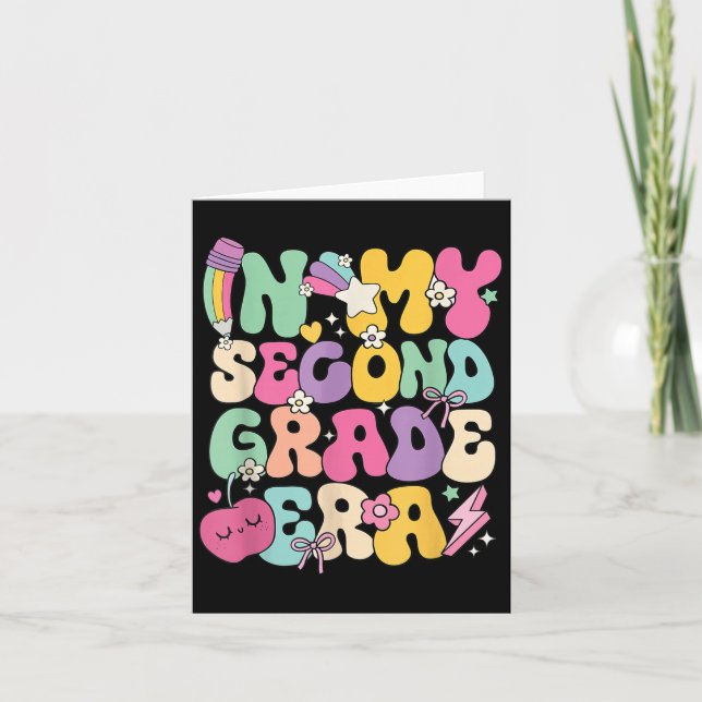 In My Second Grade Era Teachers Women Back To Scho Card (Front)