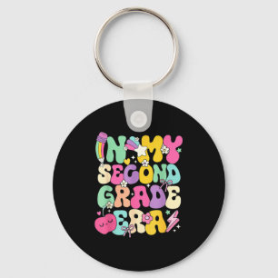 In My Second Grade Era Teachers Women Back To Scho Key Ring