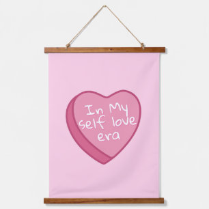 "In My Self Love Era" Wood Topped Wall Tapestry