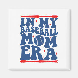In My Sell Mom Era Groovy Sell Mom Team Mother's D Magnet