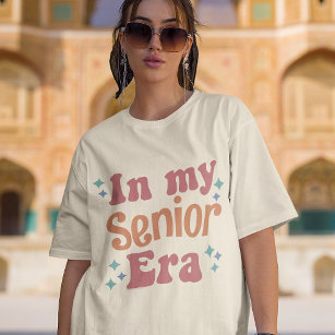 In My Senior Era Graduation Funny Quote Womens T-Shirt