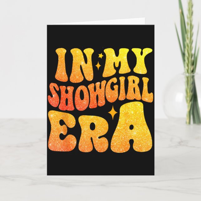 In My Show Girl Era Bling Grovy For Men, Women Shi Card (Front)