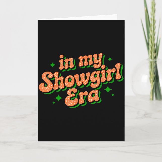 In My Show Girl Era Graphic Outfit Women Girls  Card (Front)