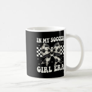 In My Soccer Girl Era Coquette Bow Soccer Girl Coffee Mug