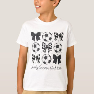 In My Soccer Girl Era Cute Bow Women Soccer Player T-Shirt