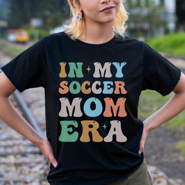 In My Soccer Mum Era Groovy Retro T-Shirt (Creator Uploaded)