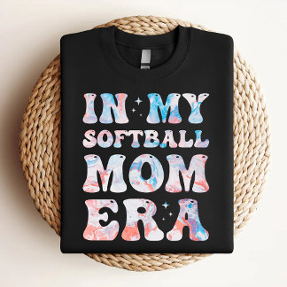 In My Softball Mum Era Colourful Softball Mum T-Shirt