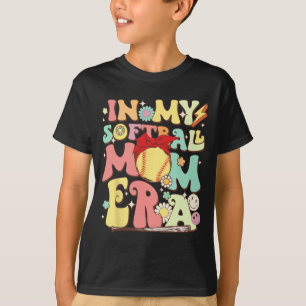 In My Softball Mum Era Funny Baseball Mum Mothers  T-Shirt
