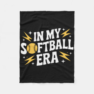 In My Softll Era Competitive Fastpitch Team Player Fleece Blanket