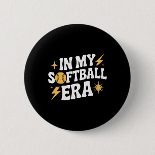 In My Softll Era Girls Fastpitch Team Softll Athle 6 Cm Round Badge