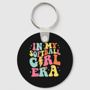 In My Softll Girl Era Retro Groovy Softll Girl _1 Key Ring
