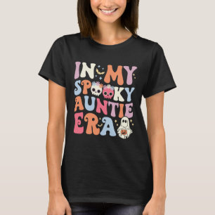 In My Spooky Auntie Era Halloween Groovy Witchy Sp T-Shirt