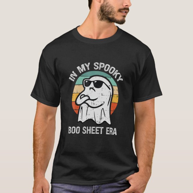 In My Spooky boo Sheet era Boo Sheet Funny Ghost H T-Shirt (Front)