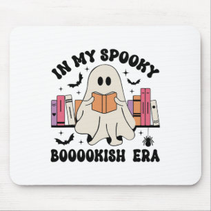 In My Spooky Bookish Era Ghost Books Halloween Rea Mouse Mat