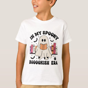 In My Spooky Bookish Era Ghost Books Halloween Rea T-Shirt