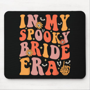 In My Spooky Bride Era Groovy Halloween Wedding Ba Mouse Mat