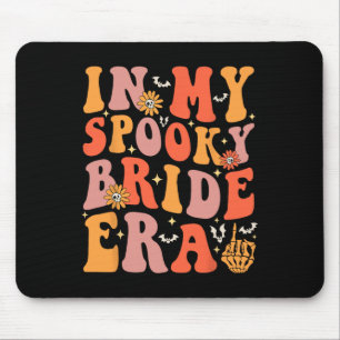 In My Spooky Bride Era Groovy Halloween Wedding Ba Mouse Mat
