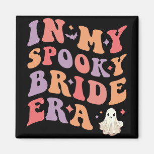In My Spooky Bride Era Halloween Wedding Bride Magnet