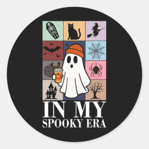 In My Spooky Era Cute Ghost Halloween Costume Girl Classic Round Sticker