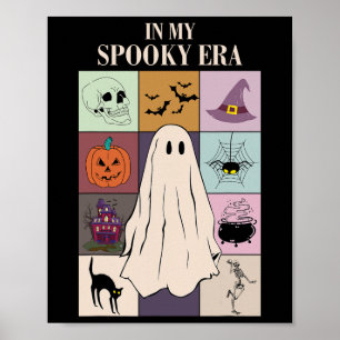In My Spooky Era Fun Ghost Retro Halloween Trendy Poster