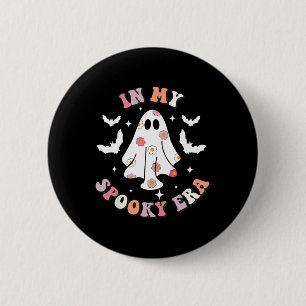 In My Spooky Era Retro Groovy Cute Ghost Spooky Ha 6 Cm Round Badge