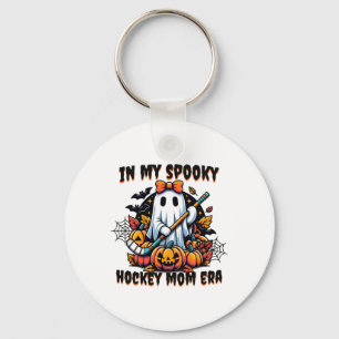 In My Spooky Hockey Mom Era Halloween Coquette Gho Key Ring