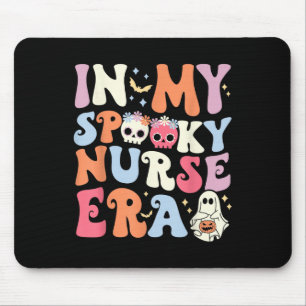 In My Spooky Nurse Era Halloween Groovy Ghost Nurs Mouse Mat