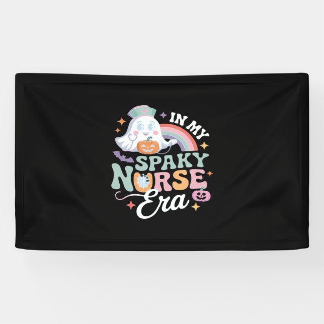 In My Spooky Nurse Era Halloween Trick Or Treat Es Banner (Horizontal)