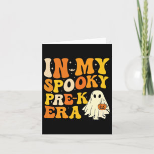 In My Spooky Pre-k Teacher Era Funny Halloween Cos Card
