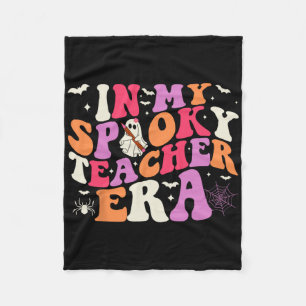 In My Spooky Teacher Era Halloween Teacher Byck To Fleece Blanket