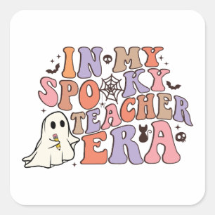 In My Spooky Teacher Era - Halloween Teacher Square Sticker