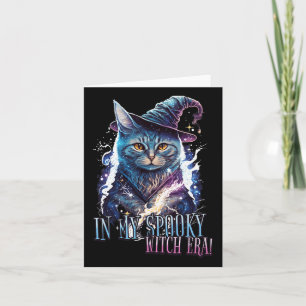 In My Spooky Witch Era Halloween Cat Costume 2023  Card