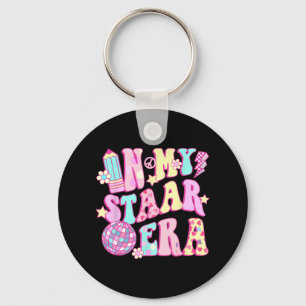 In My Staar Era Disco Teacher Student Test Day Key Ring