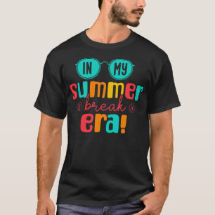 In My Summer Break Era Funny Summer Beach Summer V T-Shirt