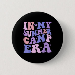 In My Summer Camp Era Groovy Summer Vacation Campi 6 Cm Round Badge