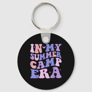 In My Summer Camp Era Groovy Summer Vacation Campi Key Ring
