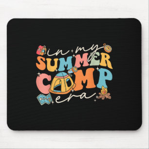 In My Summer Camp Era Retro Summer Camper Women Gi Mouse Mat