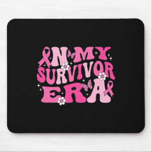 In My Survivor Era Pink Ribbon Breast Cancer Mouse Mat