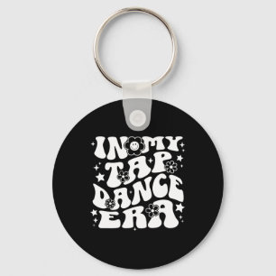 In My Tap Dance Era Retro Groovy Tap Dancer Key Ring