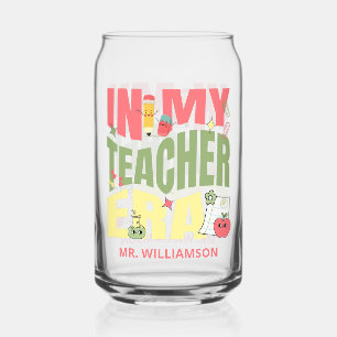 In My Teacher Era Back To School Can Glass