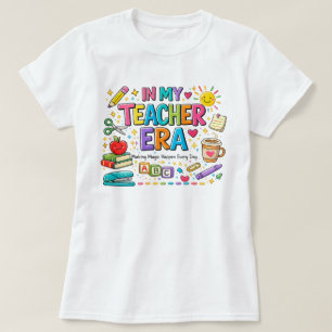 In My Teacher Era Colourful Teacher Shirt