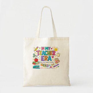 In My Teacher Era Colourful Teacher Tote Bag
