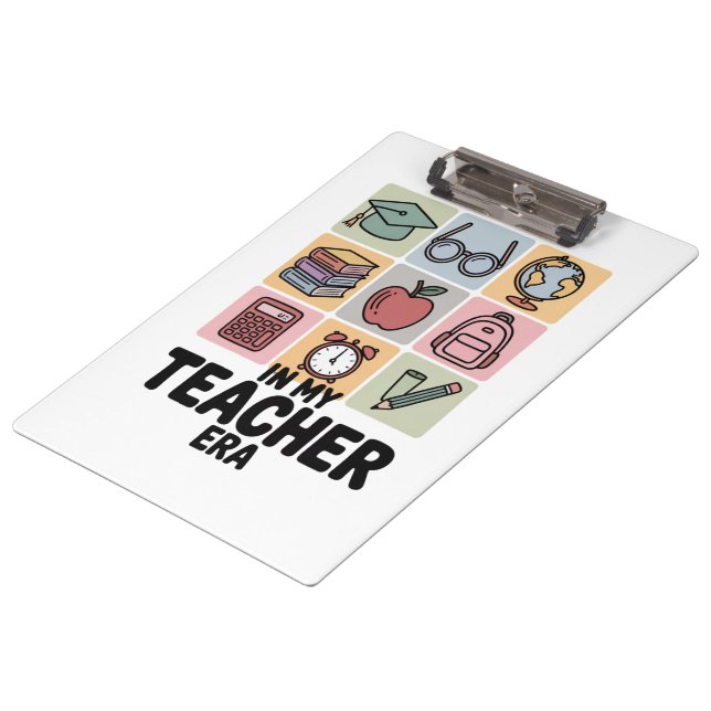 In My Teacher Era Kindergarten Teacher Life Clipboard (Angled)