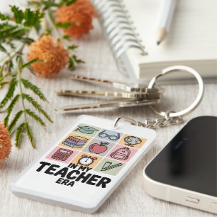 In My Teacher Era Kindergarten Teacher Life Key Ring