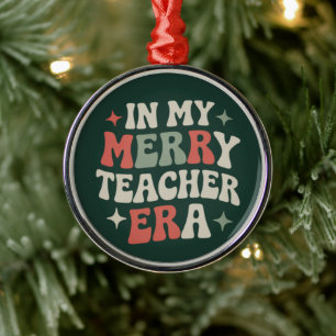 In My Teacher Era Preschool Teacher Life Gift Metal Tree Decoration