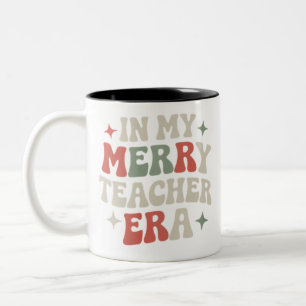 In My Teacher Era Preschool Teacher Life Gift Two-Tone Coffee Mug