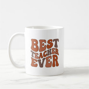 In My Teacher Era – Retro Wavy Personalised Coffee Mug