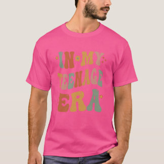 In My Teenage Era Groovy Teenager 13th Birthday 13 T-Shirt